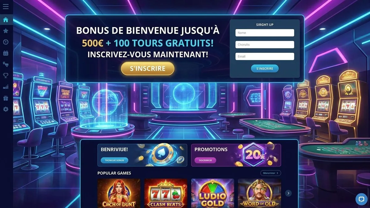 Inscription avec bonus